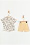 Summer Baby Boy Patterned Shirt Shorts Combination