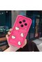 Redmi A4 Compatible Pink Red Silicone Case Shockproof Camera Protection