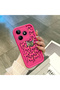 Realme Note 50 Compatible Pink Red Silicone Case Shockproof Camera Protection - 3