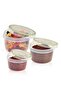 Set of 3 Airtight Storage Containers with Leak-Proof Lids Food Storage Container (0.25Lt + 0.50Lt + 0.70Lt) - 2