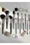 12pcs Professional Wave-Handle Makeup Brush Set - Luxury Silver & Black Ergonomic Design 🎨✨