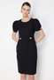 Mi Belt Button Detailed Crepe Dress - 4