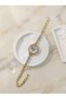 Women's Shuttle Stone and Chain Cord Wristwatch