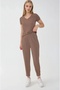 Elastic Waistband Pleated Carrot Comfortable Trousers - 2