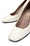 Women's Genuine Leather Beige Heeled Shoes - 4