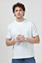 Men's Crew Neck Modal Fabric Striped T-Shirt Blue - 26Y 1005 - 5