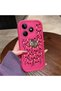Realme Note 50 Compatible Pink Red Silicone Case Shockproof Camera Protection - 4