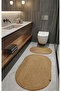 Jute Wicker Large Size 2-Piece Bath Mat Set, 70X120 / 40X60 Bath Set - 2