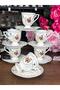 Shırley 6-Person Porcelain Cup Set Tkebt Violet - 3