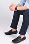 Laceless Buckled Polyurethane Sole Genuine Leather Loafers 028-1070 Men's Shoes