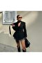 Belden oturan blazer