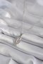 316L Steel Silver Color Zircon Stone Wing Model Women's Necklace - 2