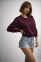 Women's Long Sleeve Regular Fit Oyshy O-Neck Blouse K25052 - 5