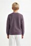 Boy's Corded Fabric Sweatshirt - 5
