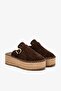 Solina Brown Suede Leather Women Espadrilles Slipper - 4