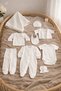 10-Piece Baby Girl / Boy Hospital Discharge Set Cotton – Baby Bodysuit, Romper, Hat, Blanket Set - 5