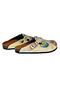 Women's Vegan Leather Cream Slipper - Owls and Elephant Model - Cal315 - 2