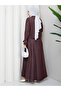 Contrast Stitching Li Denim Denim Jacket & Jile Hijab Set Rc6034 - 8