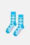 Multi-Colored Mixed Geometric Patterned 3-Piece Cotton Piece Gift Sock Set - 3