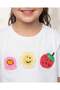 Girls White Embellished T-Shirt - 4