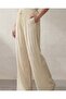 Women Beige Studded Wide Leg Trouser - 4