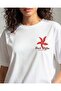 Women White Malibu Graphic Interlock T-Shirt - 5