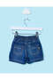 Infant Boys Navy Pull On Denim Bermuda Shorts - 4