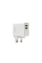 شاحن حائط مزدوج بمنفذي USB بقوة 17 واط A2209