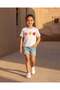 Girls White Embellished T-Shirt - 5