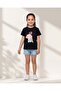 Girls Black Embellished T Shirt - 2