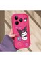Realme Note 50 Compatible Silicone Shockproof Rose Red Phone Case Kuromi Pattern - 7