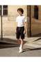 Senior Boys Black Pique Interlock Active Shorts - 5