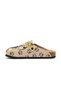 Women's Vegan Leather Beige-Yellow Slipper - Woof Bulldog Model - Cal392 - 4