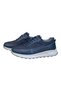 Sneakers Casual Daily Comfortable Orthopedic B2026 Navy Blue Leather Men's Shoes - 2