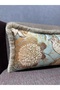 Tasseled Imported İ Silk a Velvet Patterned Tile with 12 Coins K Cushion Cover 0X50 Rectangular Double Sided Pattern - 6