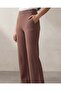 Women Brown Solid Trousers - 4