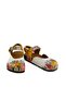 Women's Vegan Leather White Sandals - Dogs Model - Wcal1633 - 3