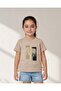 Girls Brown Embellished T-Shirt