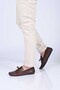 Laceless Bowknot Polyurethane Sole Genuine Leather Loafers 028-2060-26Y Men's Shoes - 4