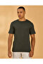 Men Green Basic Solid T Shirt