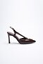 Women's Evening Dress Open Back Buckled 9cm Heeled Shoes - 6