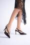 Women's Evening Dress Open Back Buckled 9cm Heeled Shoes - 3