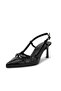 Aura Black Color Women Heeled Shoes - 9