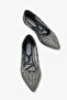 Mencia Women's Stone Ballet Flats - Platinum - 3