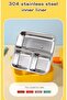 Kids Lunch Box Stainless Steel Insulated – Double Decker Leakproof Bento Box with Spoon, So - 6