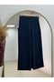 Kayra Trousers with Striped Pocket Appearance and Buttons Vest Set Set-Eu3321 Navy Blue - 6