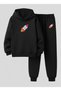 Children's Unisex Boy Girl Hooded Set Space Ship 3 İplik Şar Brushed Inside Eatshirt - Tracksuit Set