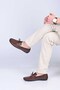 Laceless Bowknot Polyurethane Sole Genuine Leather Loafers 028-2060-26Y Men's Shoes - 3