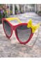 Children's Sunglasses Bow Detail Cat Eye Model 5235 Pink - 3