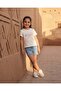 Girls White Embellished T Shirt - 5